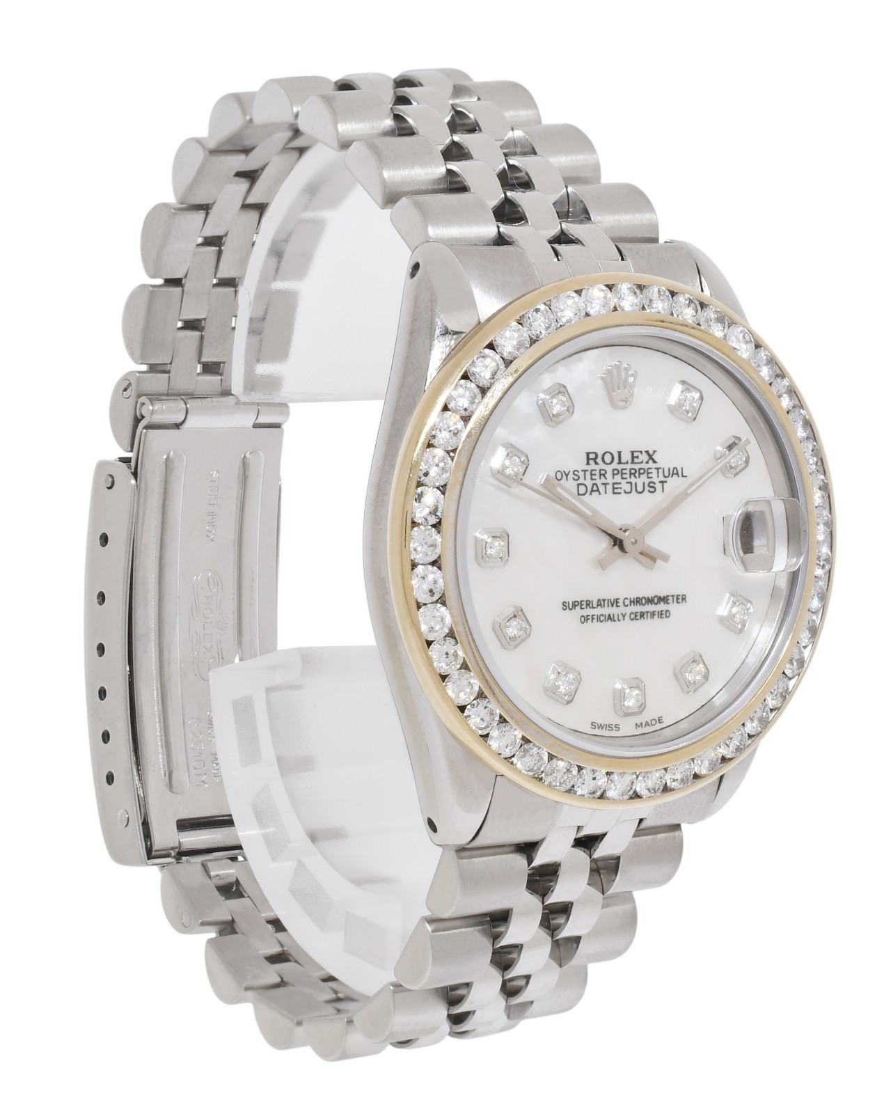 Rolex Datejust Steel MOP Diamond Dial/Bezel Ladies 31mm Jubilee Watch R 68240 Rolex Datejust Steel MOP Diamond Dial/Bezel Ladies 31mm Jubilee Watch R 68240