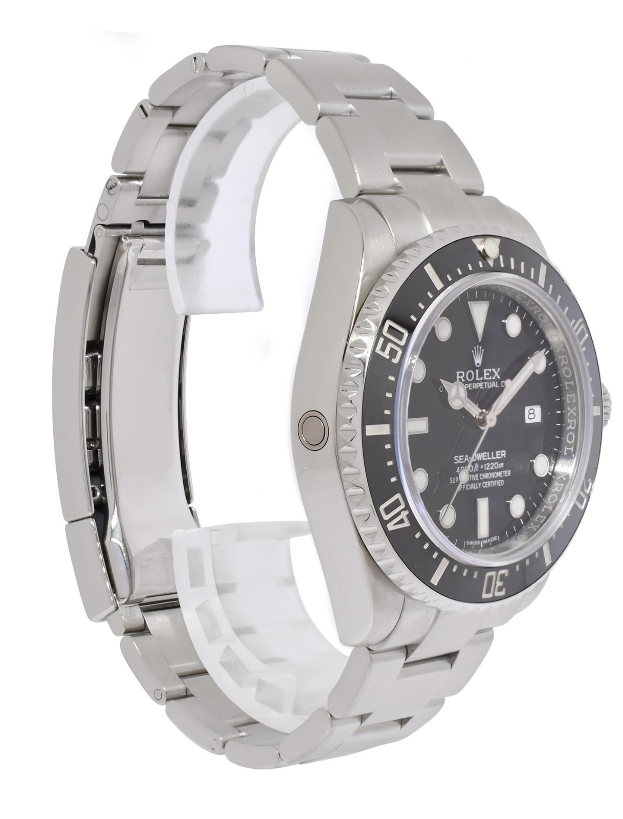Rolex Sea-Dweller Date Steel Black Dial/Bezel Mens 40mm Watch B/P '15 116600