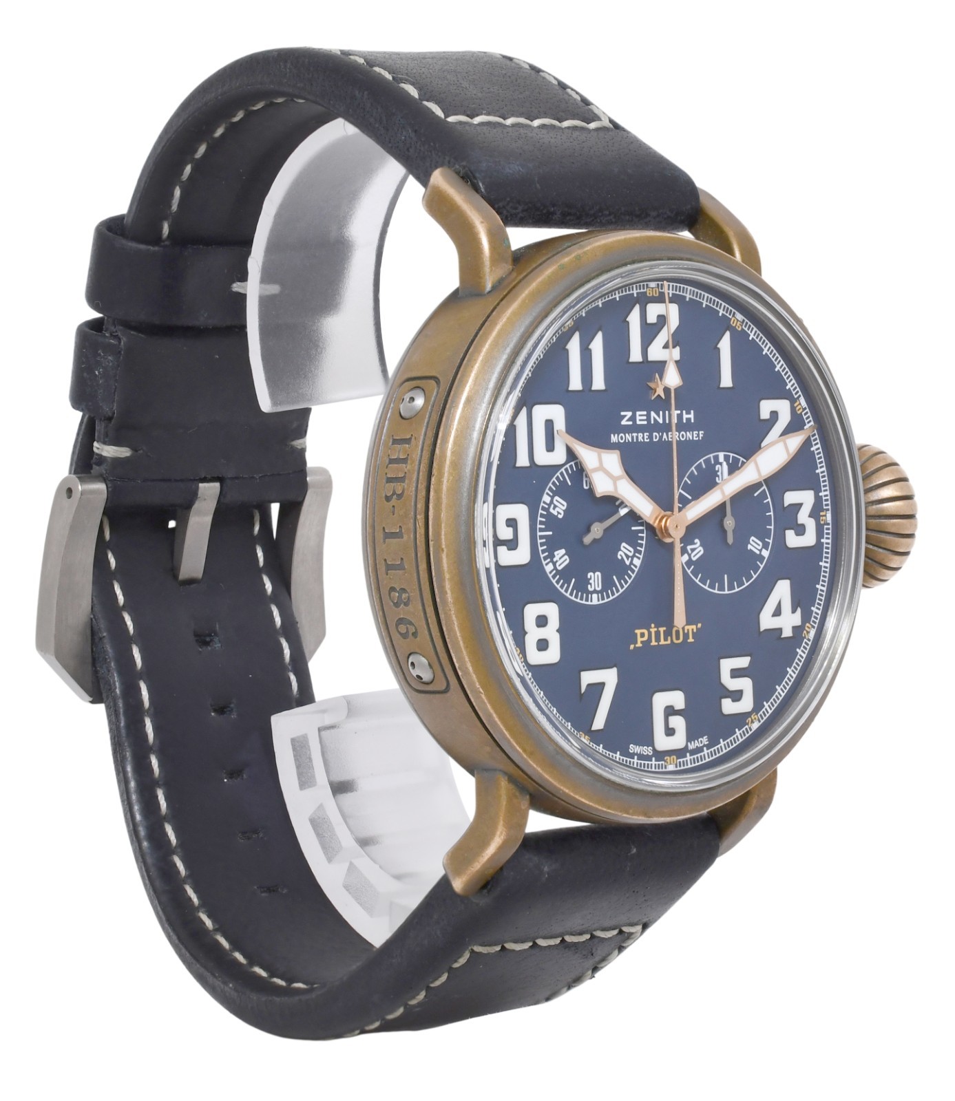 Zenith Pilot Type 20 Chronograph Bronze Blue Dial 45mm Watch B/P '20 29.2430.406 Zenith Pilot Type 20 Chronograph Bronze Blue Dial 45mm Watch B/P '20 29.2430.406