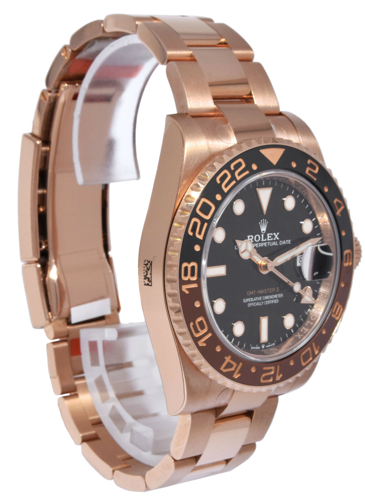 NOS Rolex GMT-Master II 18k Everose Gold "Root Beer" Ceramic Bezel '21 126715