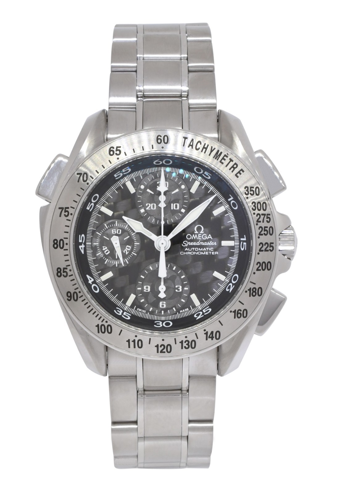 Omega Speedmaster Chronograph Split Second Steel Carbon Fiber 42mm Watch 3540.50