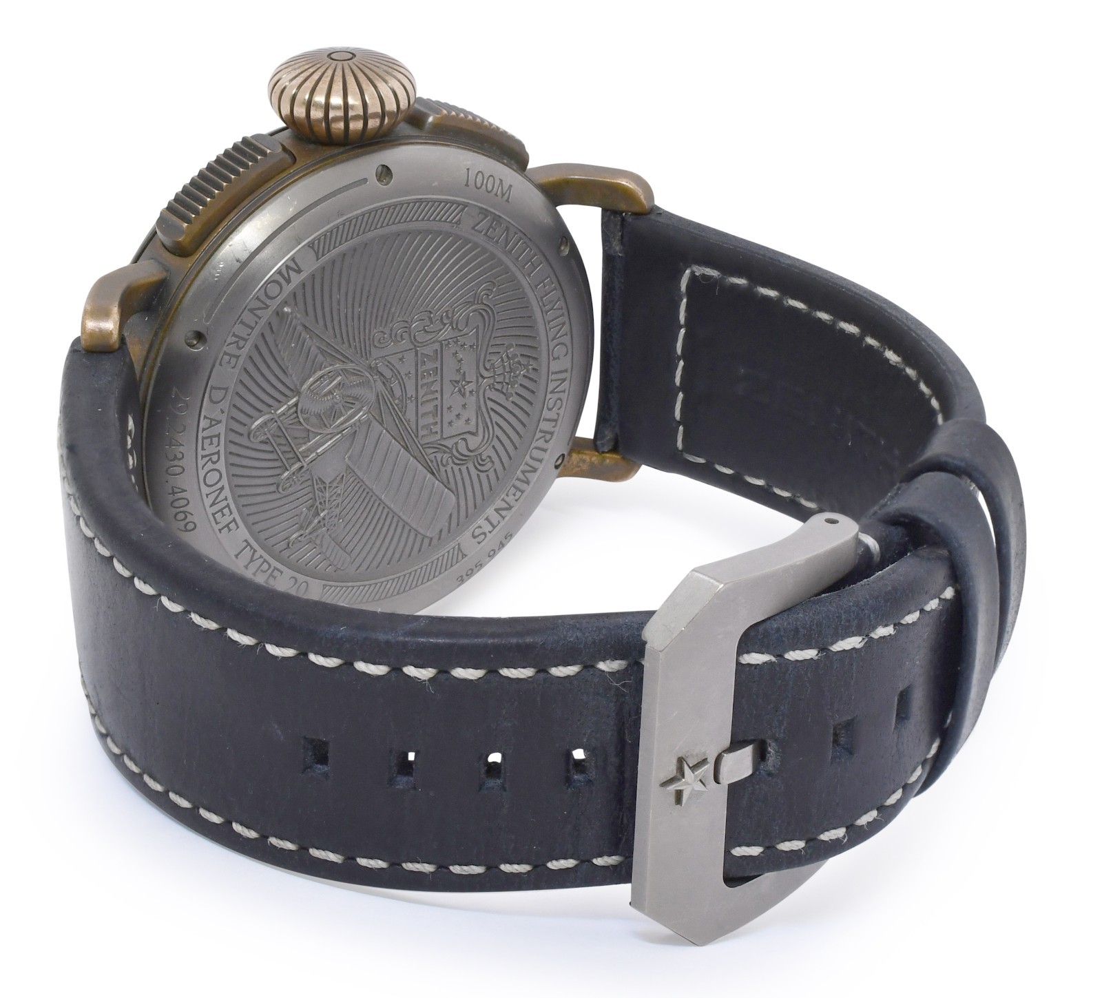 Zenith Pilot Type 20 Chronograph Bronze Blue Dial 45mm Watch B/P '20 29.2430.406 Zenith Pilot Type 20 Chronograph Bronze Blue Dial 45mm Watch B/P '20 29.2430.406