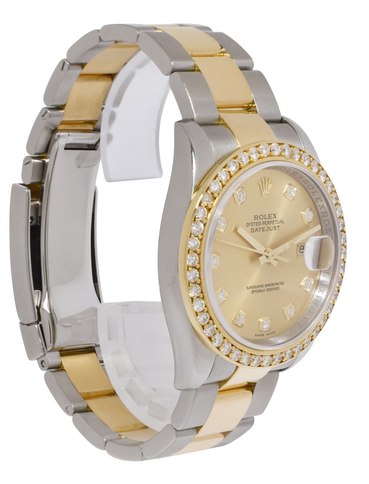 Rolex Datejust 18k Yellow Gold/Steel Diamond Dial/Bezel 36mm Watch D 116233 Rolex Datejust 18k Yellow Gold/Steel Diamond Dial/Bezel 36mm Watch D 116233