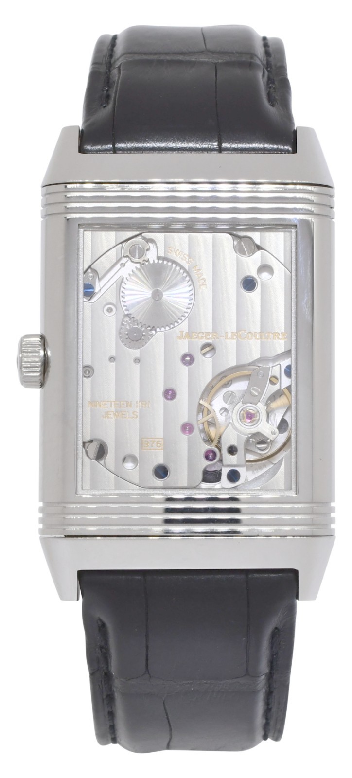 Jaeger LeCoultre Reverso Grande 976 Steel Manual Watch +Paper Q3738420 273.8.04