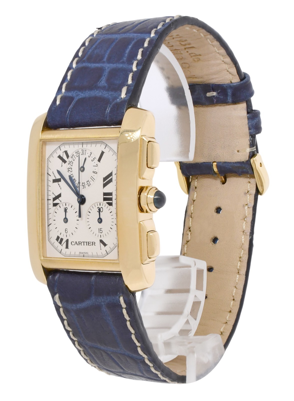 Cartier Tank Francaise Chronoflex 18k Yellow Gold Watch +Papers W5000556 1830 Cartier Tank Francaise Chronoflex 18k Yellow Gold Watch +Papers W5000556 1830