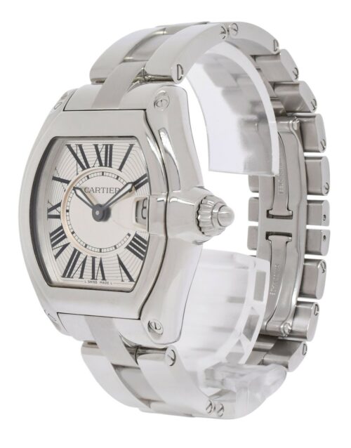 Cartier Roadster Stainless Steel Silver Dial Ladies Quartz Watch 2675