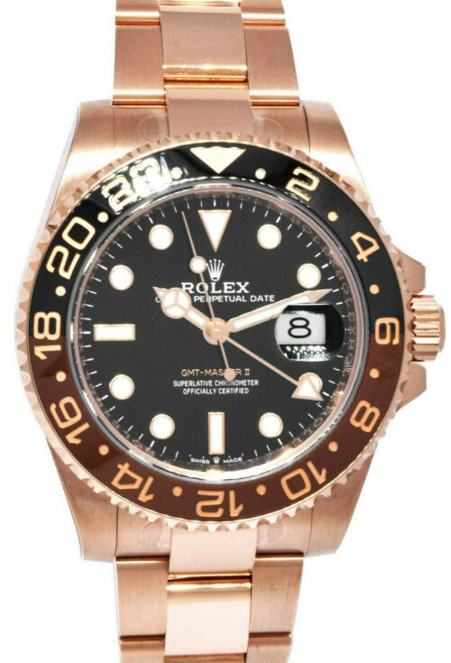 NOS Rolex GMT-Master II 18k Everose Gold "Root Beer" Ceramic Bezel '21 126715 NOS Rolex GMT-Master II 18k Everose Gold "Root Beer" Ceramic Bezel '21 126715