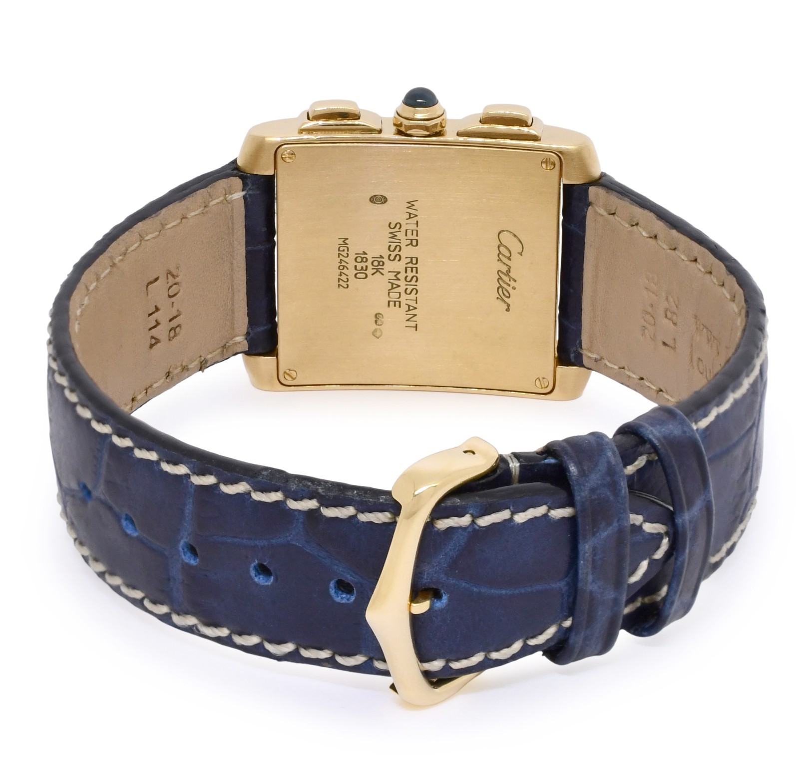 Cartier Tank Francaise Chronoflex 18k Yellow Gold Watch +Papers W5000556 1830 Cartier Tank Francaise Chronoflex 18k Yellow Gold Watch +Papers W5000556 1830
