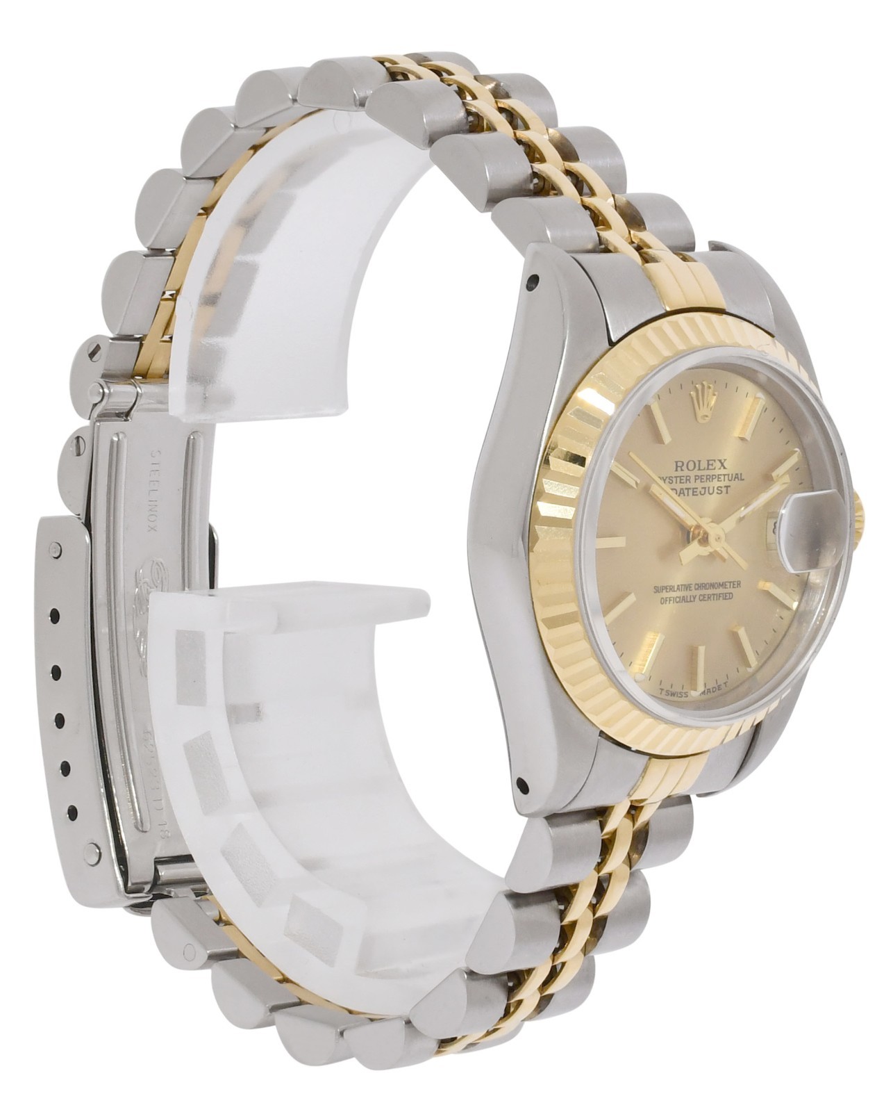 Rolex Datejust 18k Yellow Gold/Steel Champagne Dial 26mm Jubilee Watch X 69173