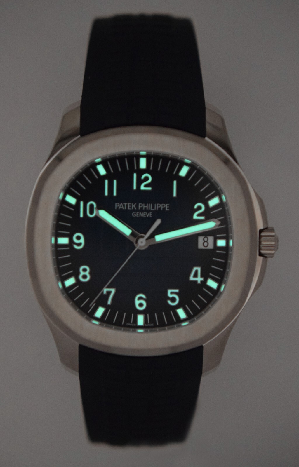 NEW Patek Aquanaut Blue 20th Anniversary 18k White Gold Watch Box/Papers 5168G