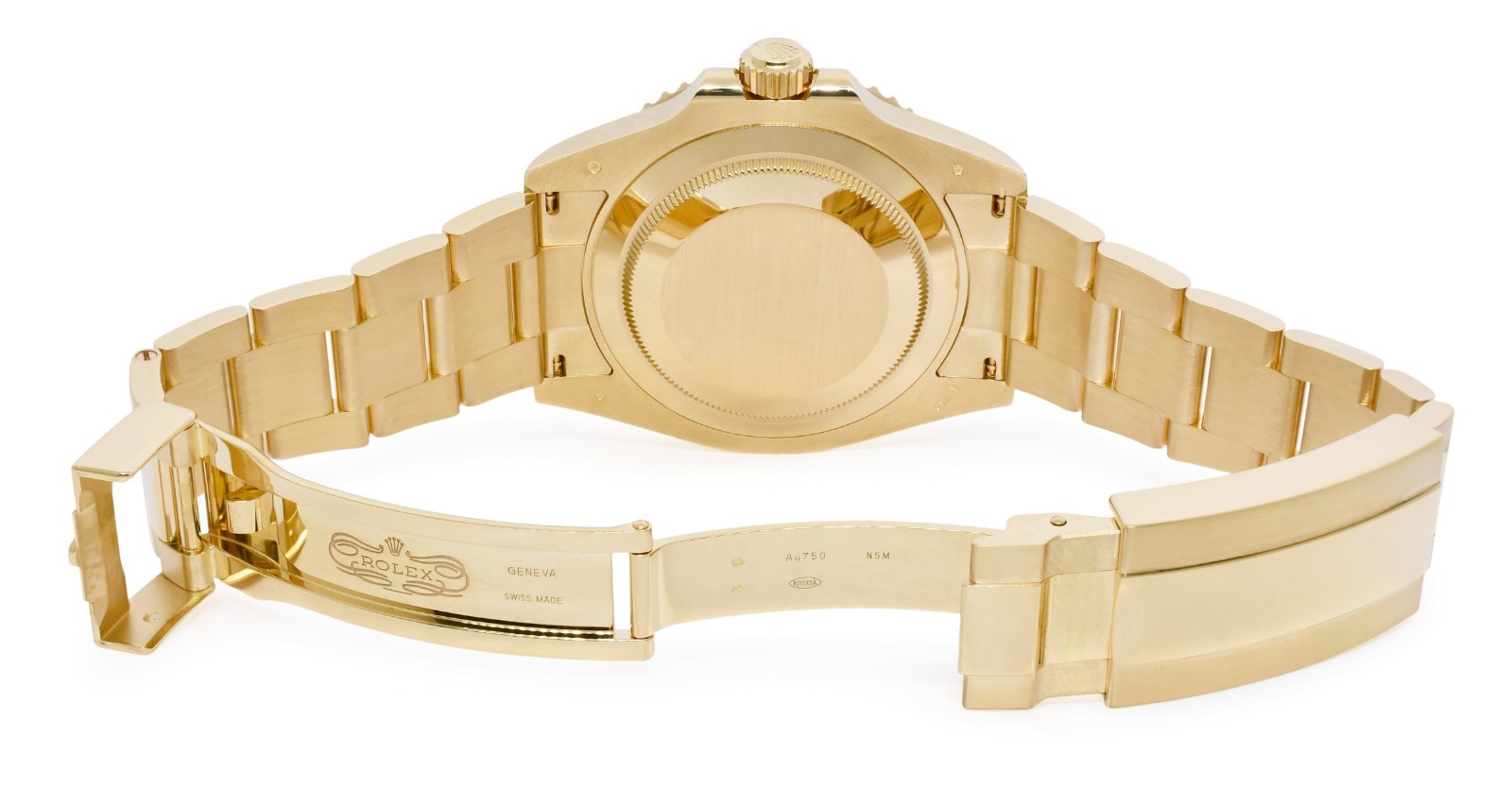 Rolex Submariner Date 18k Yellow Gold Black Ceramic 41mm Watch B/P '21 126618