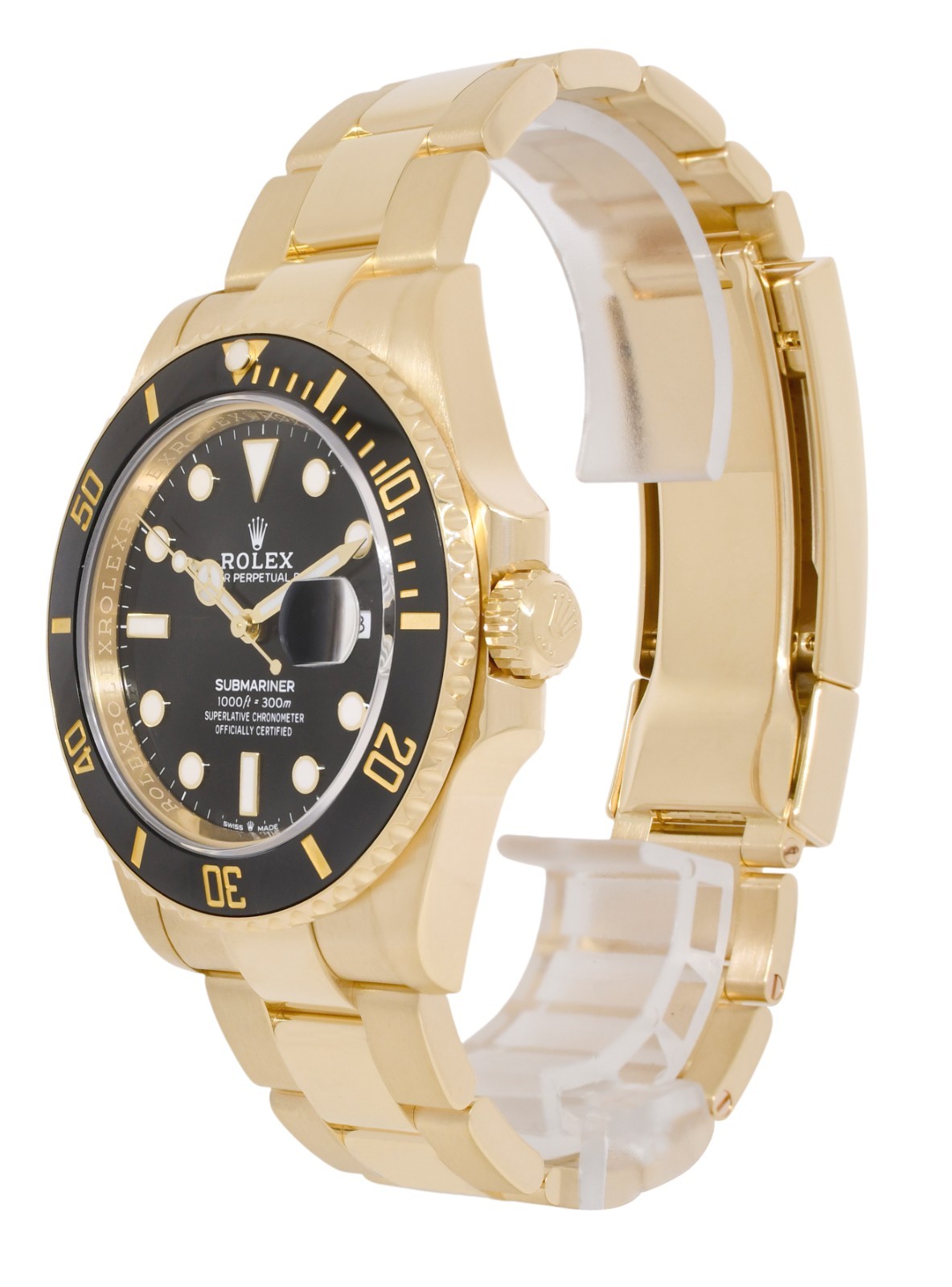 Rolex Submariner Date 18k Yellow Gold Black Ceramic 41mm Watch B/P '21 126618 Rolex Submariner Date 18k Yellow Gold Black Ceramic 41mm Watch B/P '21 126618