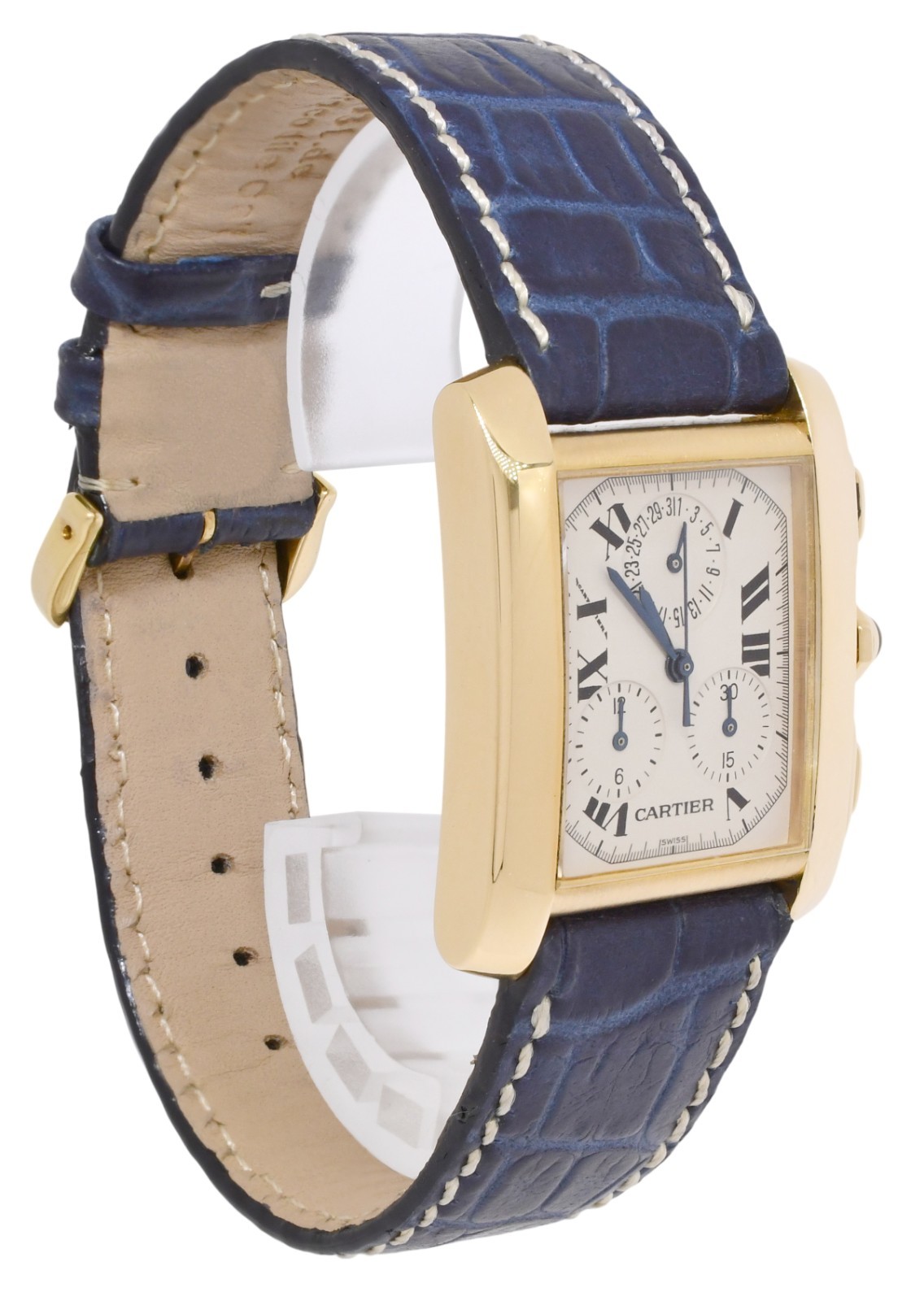 Cartier Tank Francaise Chronoflex 18k Yellow Gold Watch +Papers W5000556 1830 Cartier Tank Francaise Chronoflex 18k Yellow Gold Watch +Papers W5000556 1830