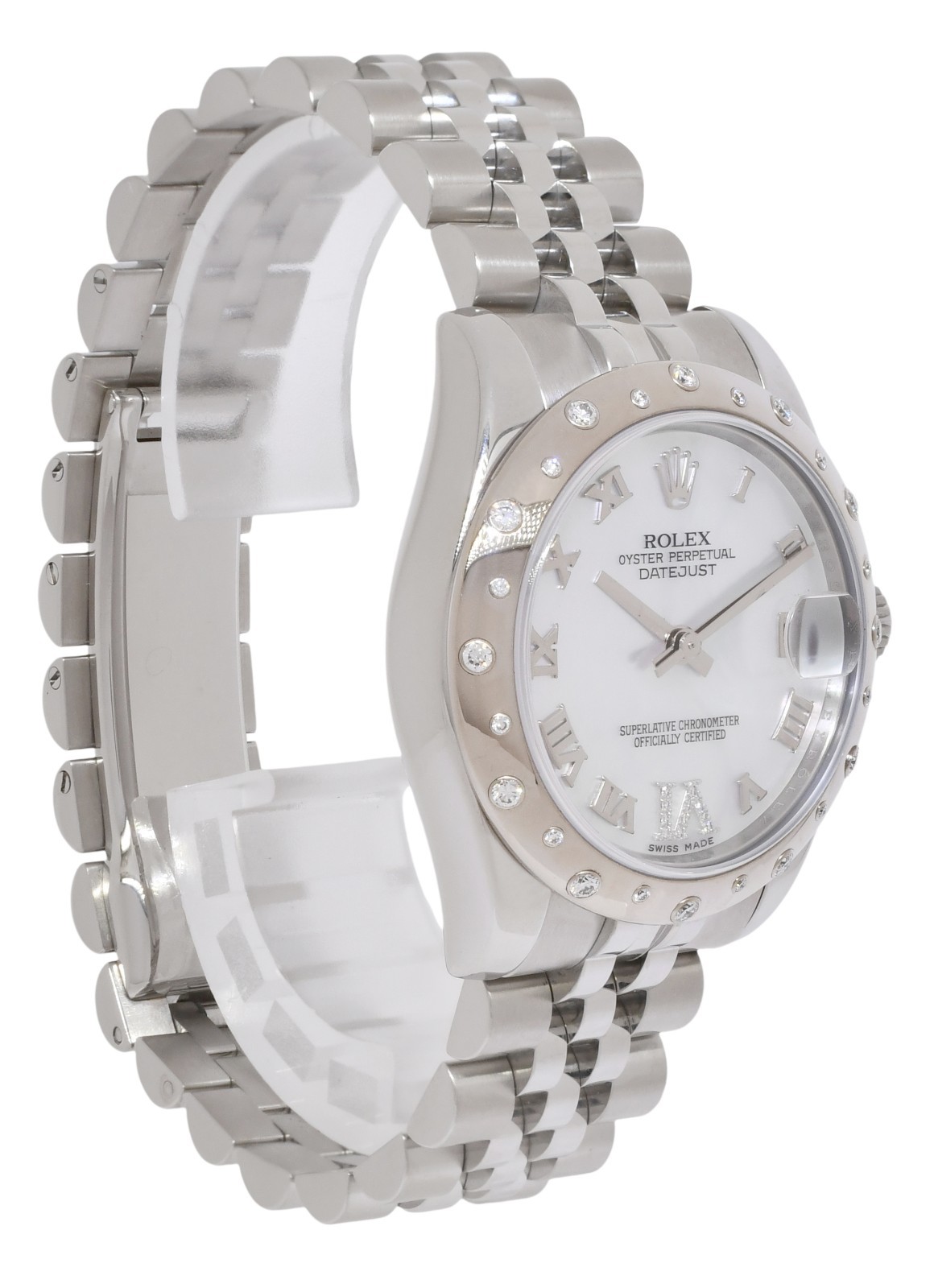 Rolex Datejust Steel 18k Gold Diamond VI MOP Ladies 31mm Watch +Card '17 178344 Rolex Datejust Steel 18k Gold Diamond VI MOP Ladies 31mm Watch +Card '17 178344