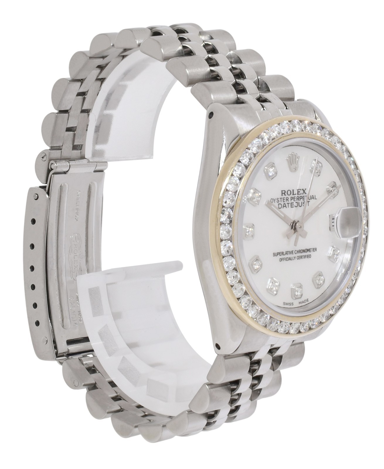 Rolex Datejust Steel MOP Diamond Dial/Bezel Ladies 31mm Jubilee Watch R 68240 Rolex Datejust Steel MOP Diamond Dial/Bezel Ladies 31mm Jubilee Watch R 68240