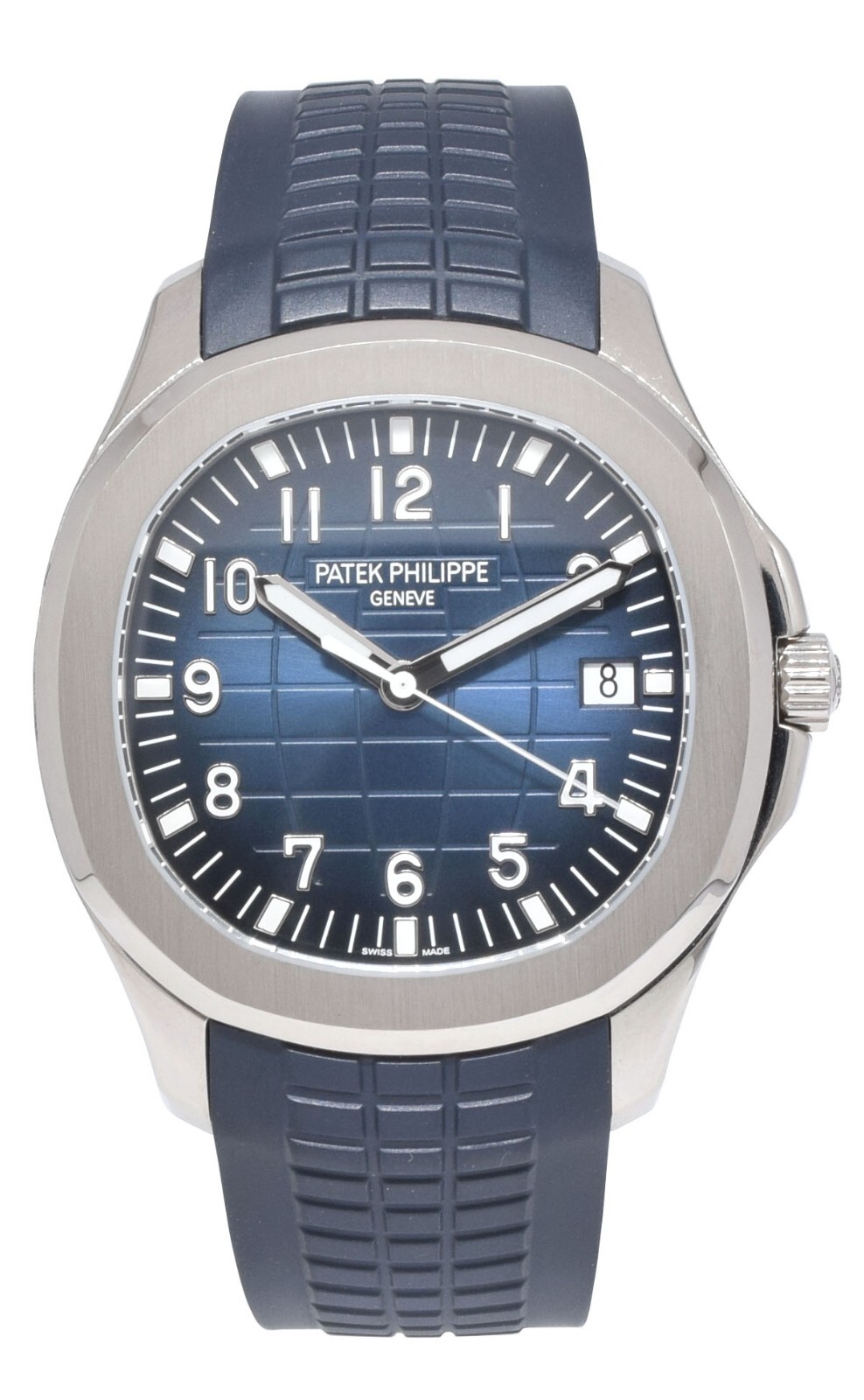 NEW Patek Aquanaut Blue 20th Anniversary 18k White Gold Watch Box/Papers 5168G
