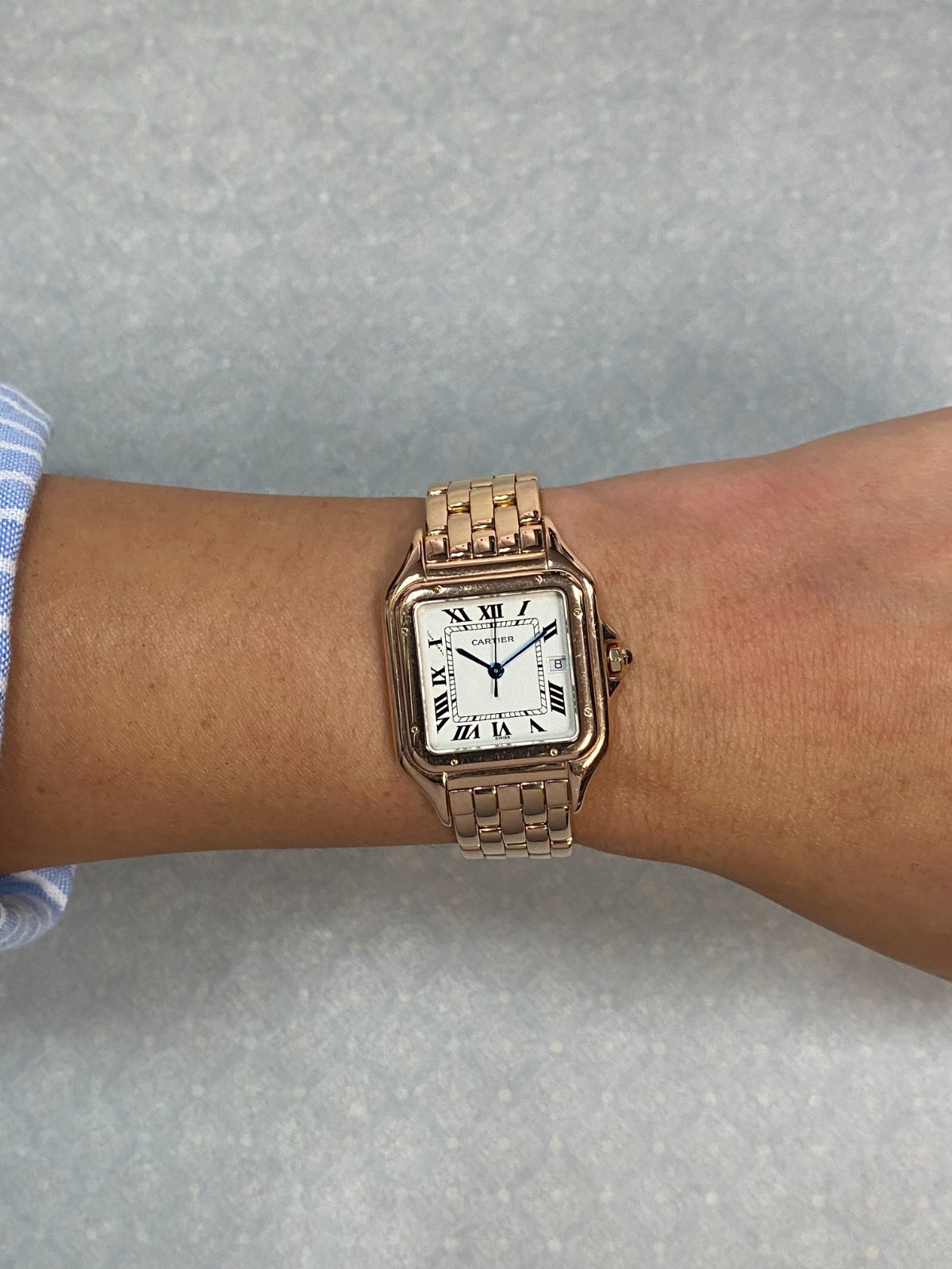 Cartier Panthere Medium 18k Rose Gold Ladies Quartz Watch WGPN0007 4019