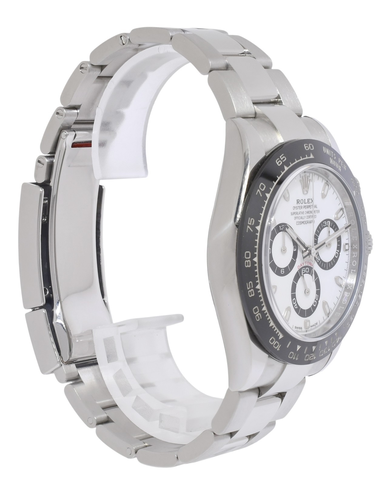 Rolex Daytona Chronograph Steel & Ceramic White Dial 40mm Watch B/P '21 116500 Rolex Daytona Chronograph Steel & Ceramic White Dial 40mm Watch B/P '21 116500
