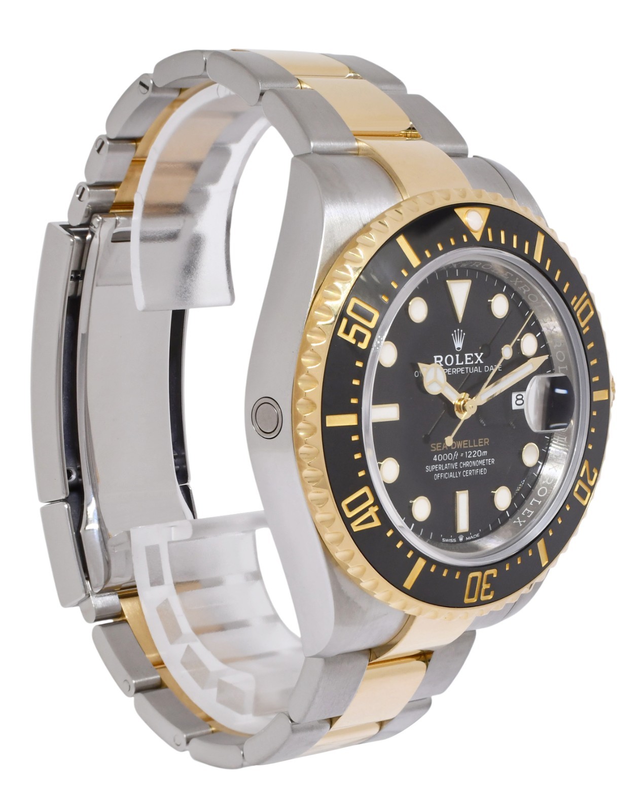 Rolex Sea-Dweller 43 18k Yellow Gold/Steel Black Mens Watch +Card '22 126603 Rolex Sea-Dweller 43 18k Yellow Gold/Steel Black Mens Watch +Card '22 126603