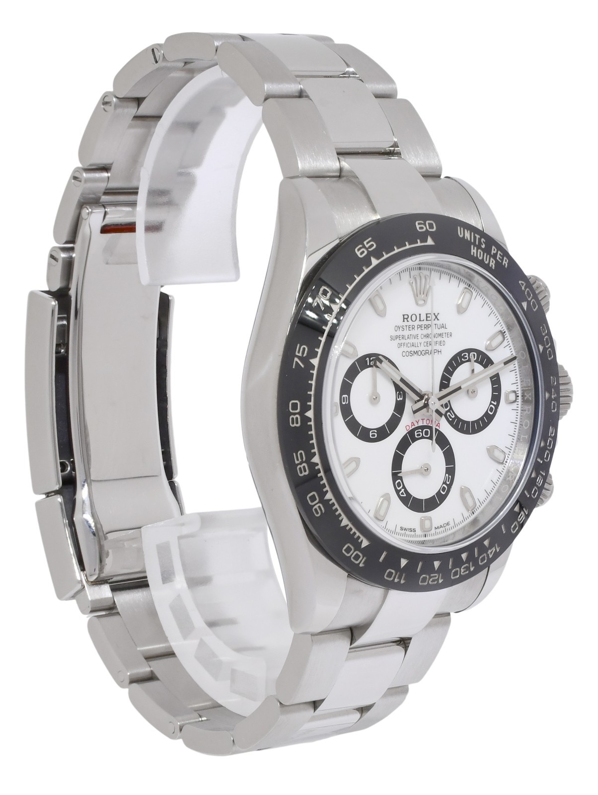 Rolex Daytona Chronograph Steel & Ceramic White Dial 40mm Watch B/P '21 116500 Rolex Daytona Chronograph Steel & Ceramic White Dial 40mm Watch B/P '21 116500