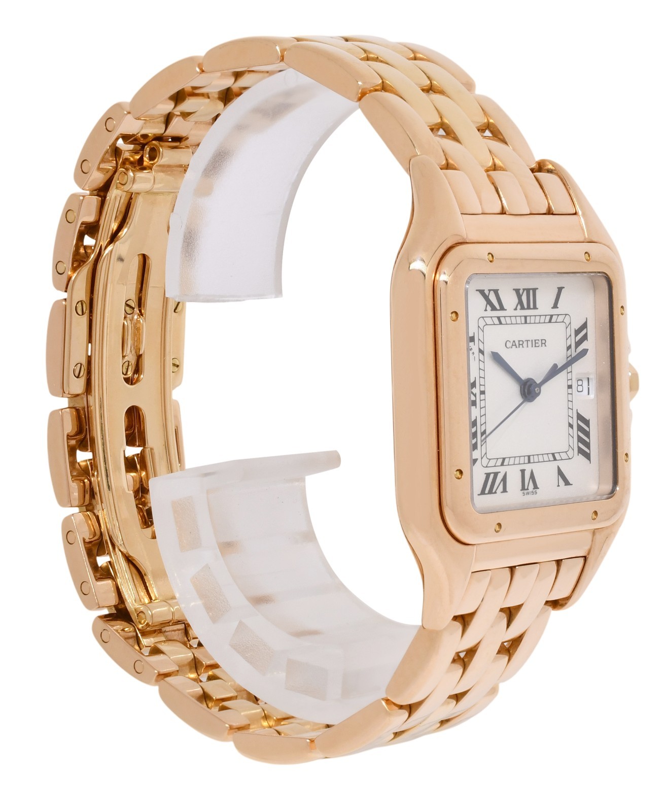 Cartier Panthere Large RARE 18k Rose Gold White Dial Quartz Watch 287968 Cartier Panthere Large RARE 18k Rose Gold White Dial Quartz Watch 287968
