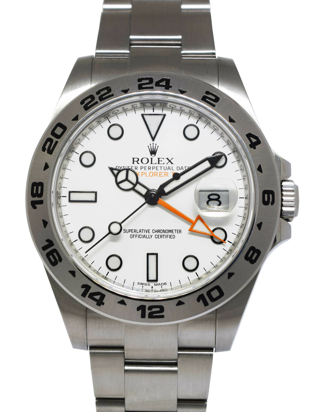 Rolex Explorer II GMT Stainless Steel White Dial Mens 42mm Watch +12 216570 Rolex Explorer II GMT Stainless Steel White Dial Mens 42mm Watch +12 216570