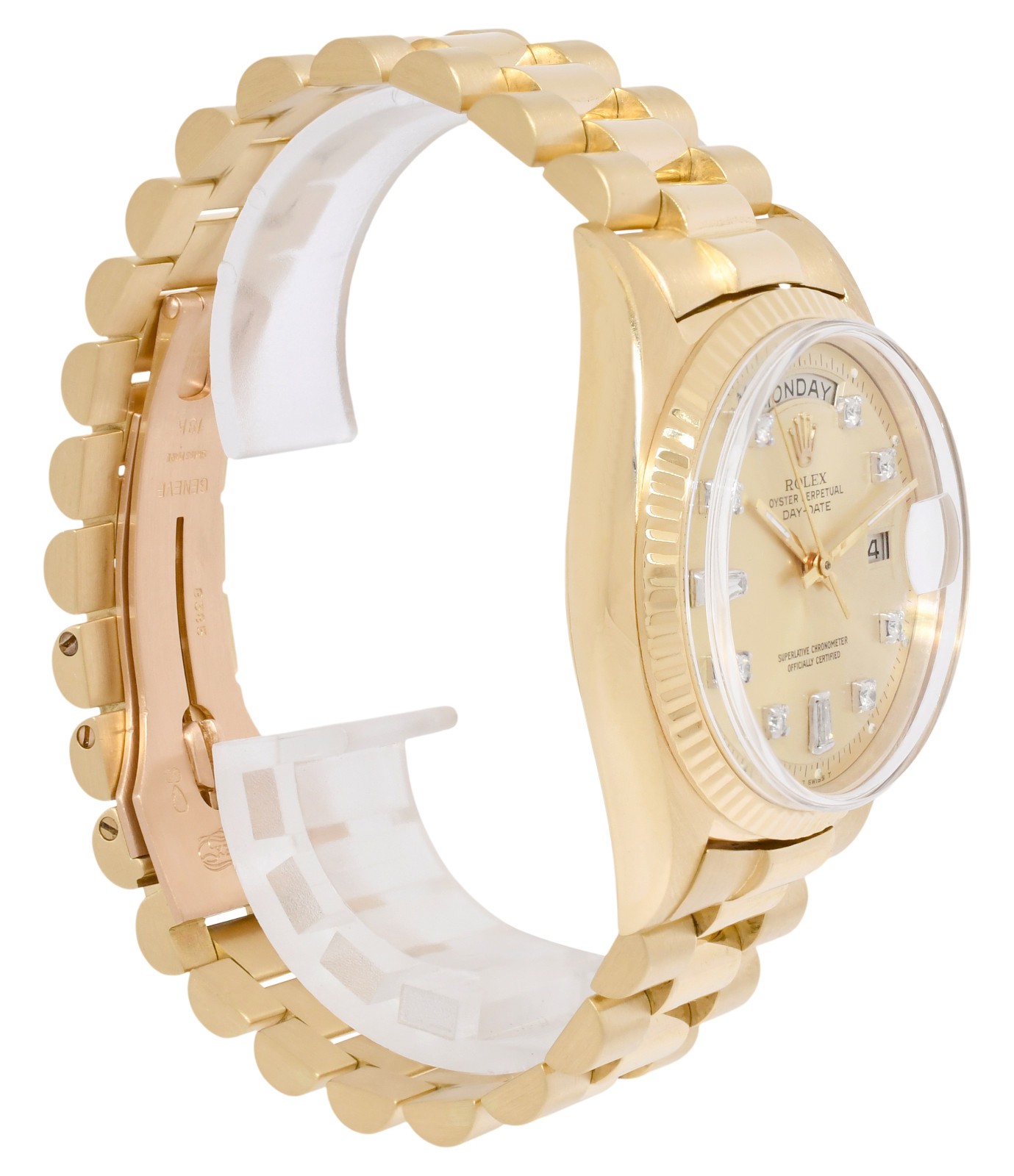 Rolex Day-Date President 18k Yellow Gold Champagne Diamond 36mm Watch '68 1803 Rolex Day-Date President 18k Yellow Gold Champagne Diamond 36mm Watch '68 1803