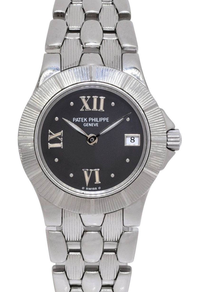 Patek Philippe Neptune 4880 Steel Black Dial Ladies 27mm Quartz Watch 4880/1A Patek Philippe Neptune 4880 Steel Black Dial Ladies 27mm Quartz Watch 4880/1A