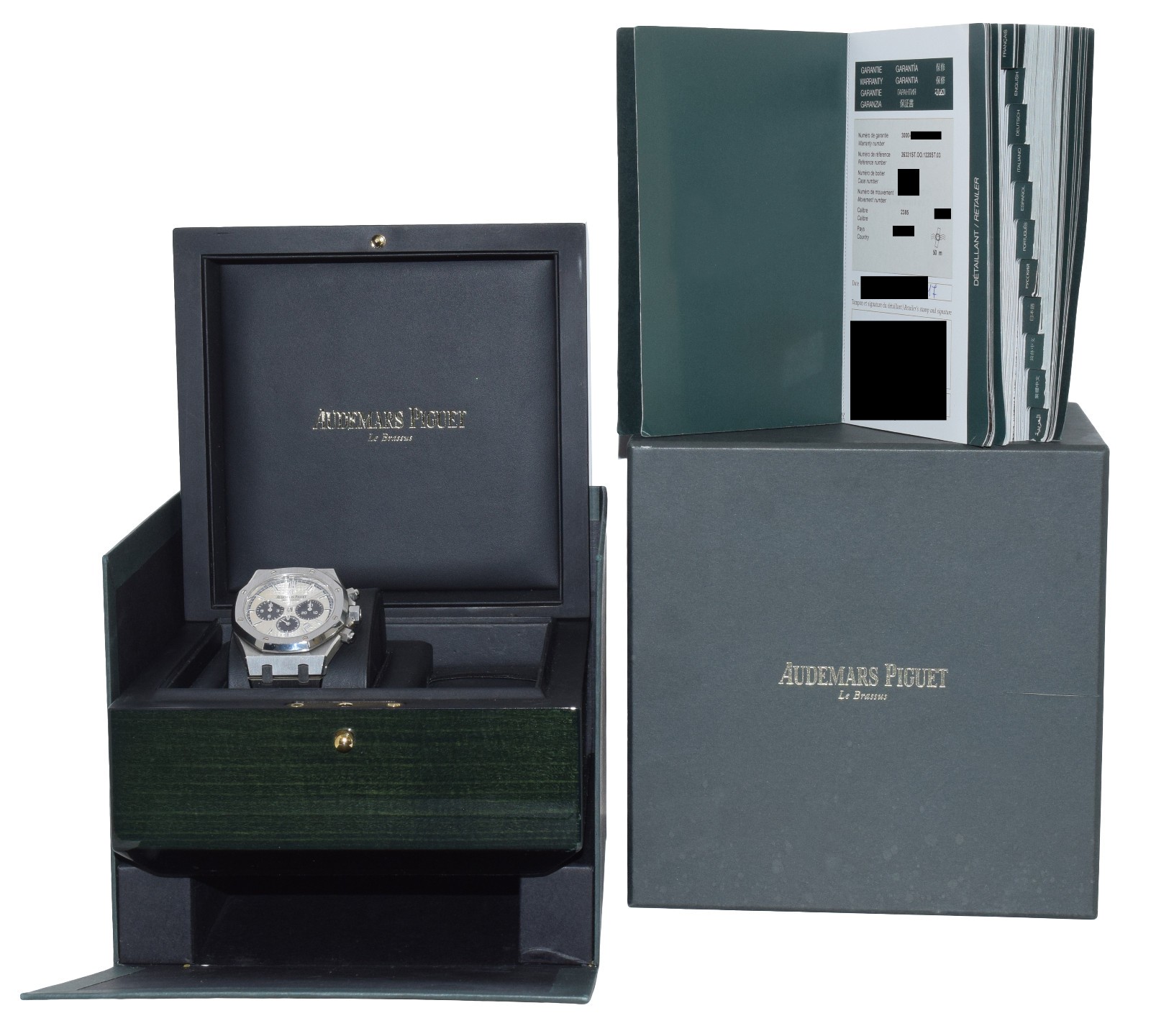 Audemars Piguet Royal Oak Chronograph Silver Panda 41mm Watch B/P '17 26331ST Audemars Piguet Royal Oak Chronograph Silver Panda 41mm Watch B/P '17 26331ST