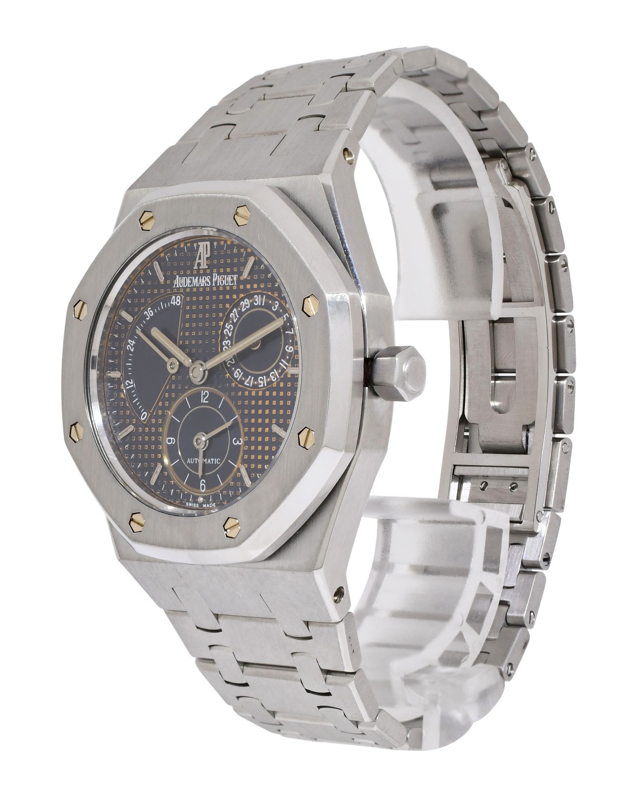 Audemars Piguet Royal Oak Dual Time Power Reserve Steel 36mm Watch 25730ST Audemars Piguet Royal Oak Dual Time Power Reserve Steel 36mm Watch 25730ST