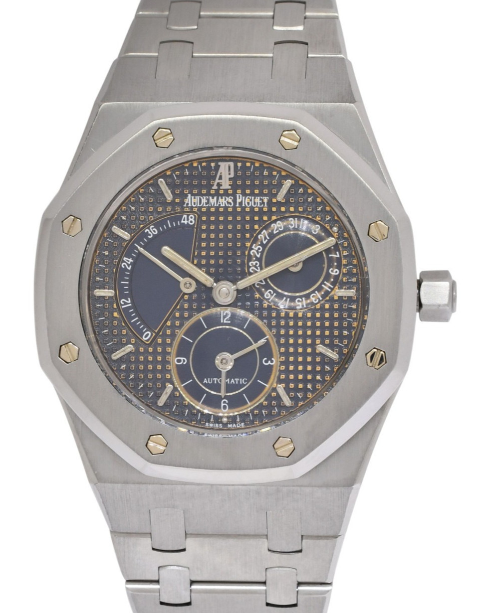 Audemars Piguet Royal Oak Dual Time Power Reserve Steel 36mm Watch 25730ST Audemars Piguet Royal Oak Dual Time Power Reserve Steel 36mm Watch 25730ST