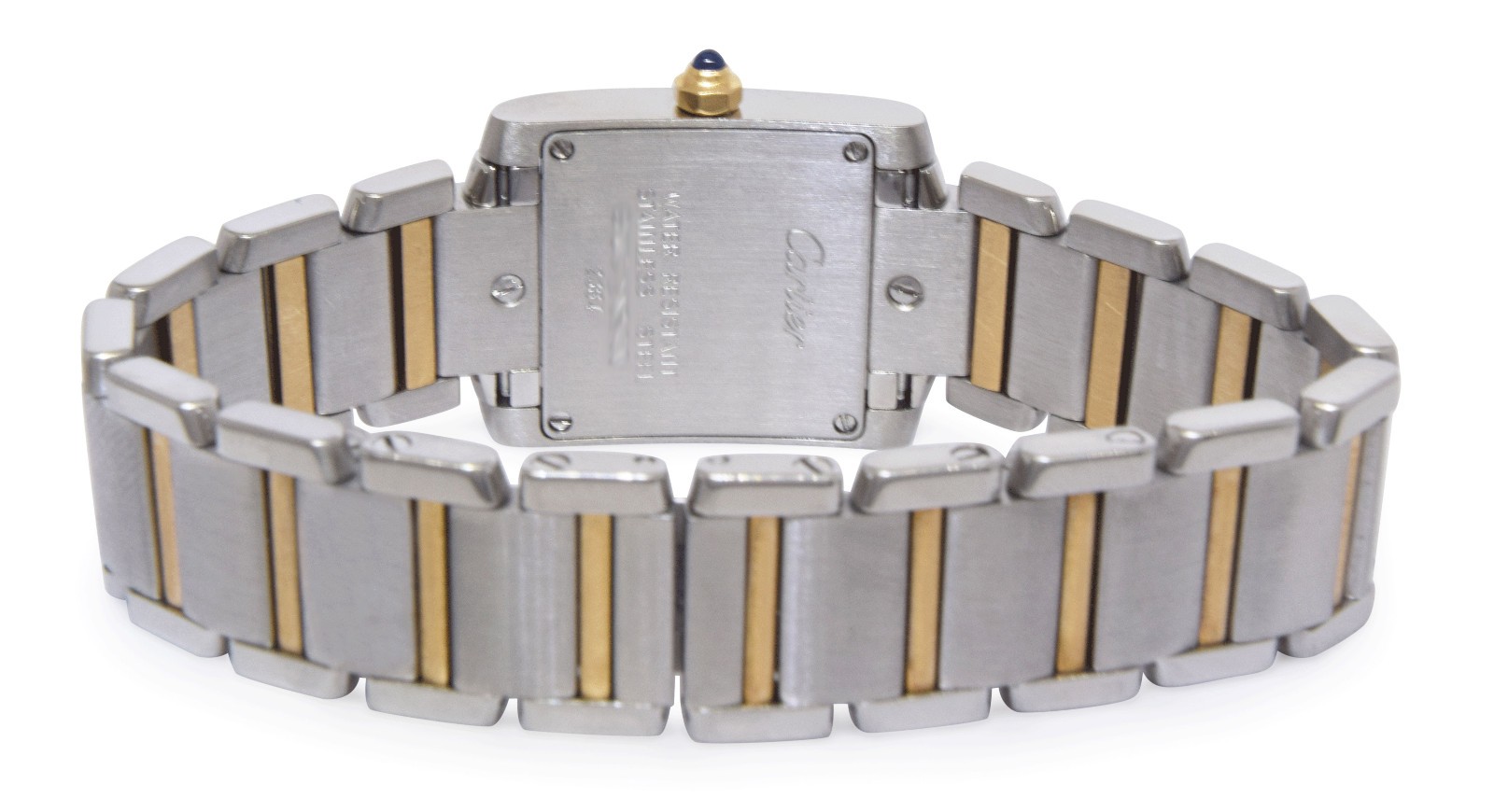 Cartier Tank Francaise Small 18k Yellow Gold/Steel Silver Dial Ladies Watch 2384 Cartier Tank Francaise Small 18k Yellow Gold/Steel Silver Dial Ladies Watch 2384