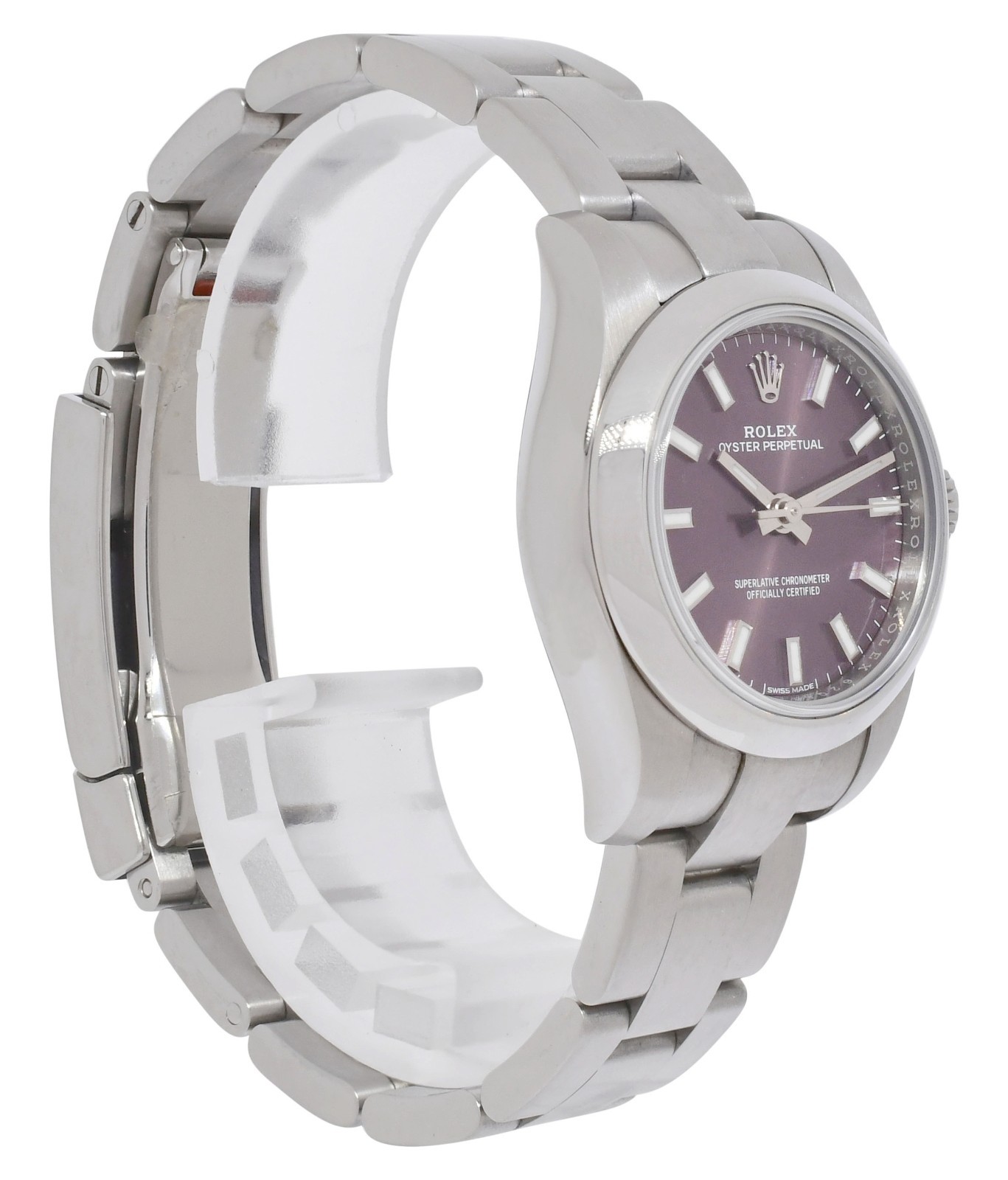 Rolex Oyster Perpetual 26 Steel Purple "Red Grape" Ladies Watch +Card '20 176200 Rolex Oyster Perpetual 26 Steel Purple "Red Grape" Ladies Watch +Card '20 176200