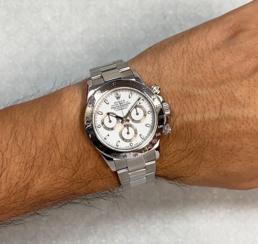 Rolex Daytona Chronograph Steel White Dial Mens 40mm Watch Scrambled M 116520 Rolex Daytona Chronograph Steel White Dial Mens 40mm Watch Scrambled M 116520