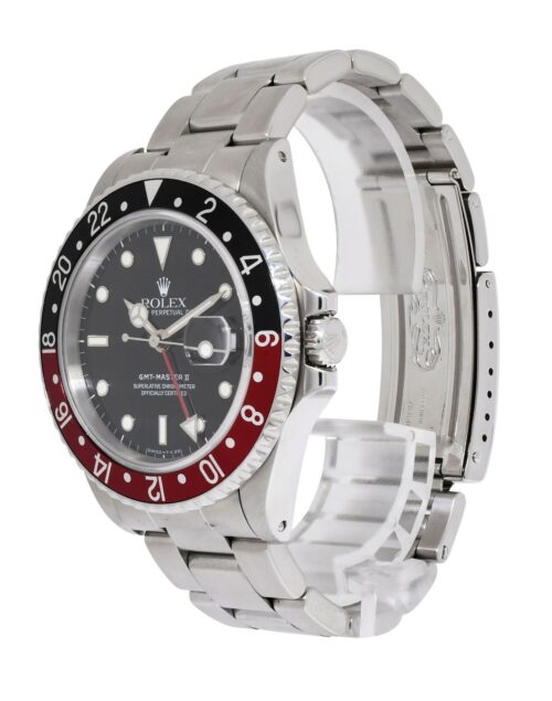 Rolex GMT-Master II Steel Black/Red Coke Bezel Mens 40mm Watch N 16710 Rolex GMT-Master II Steel Black/Red Coke Bezel Mens 40mm Watch N 16710
