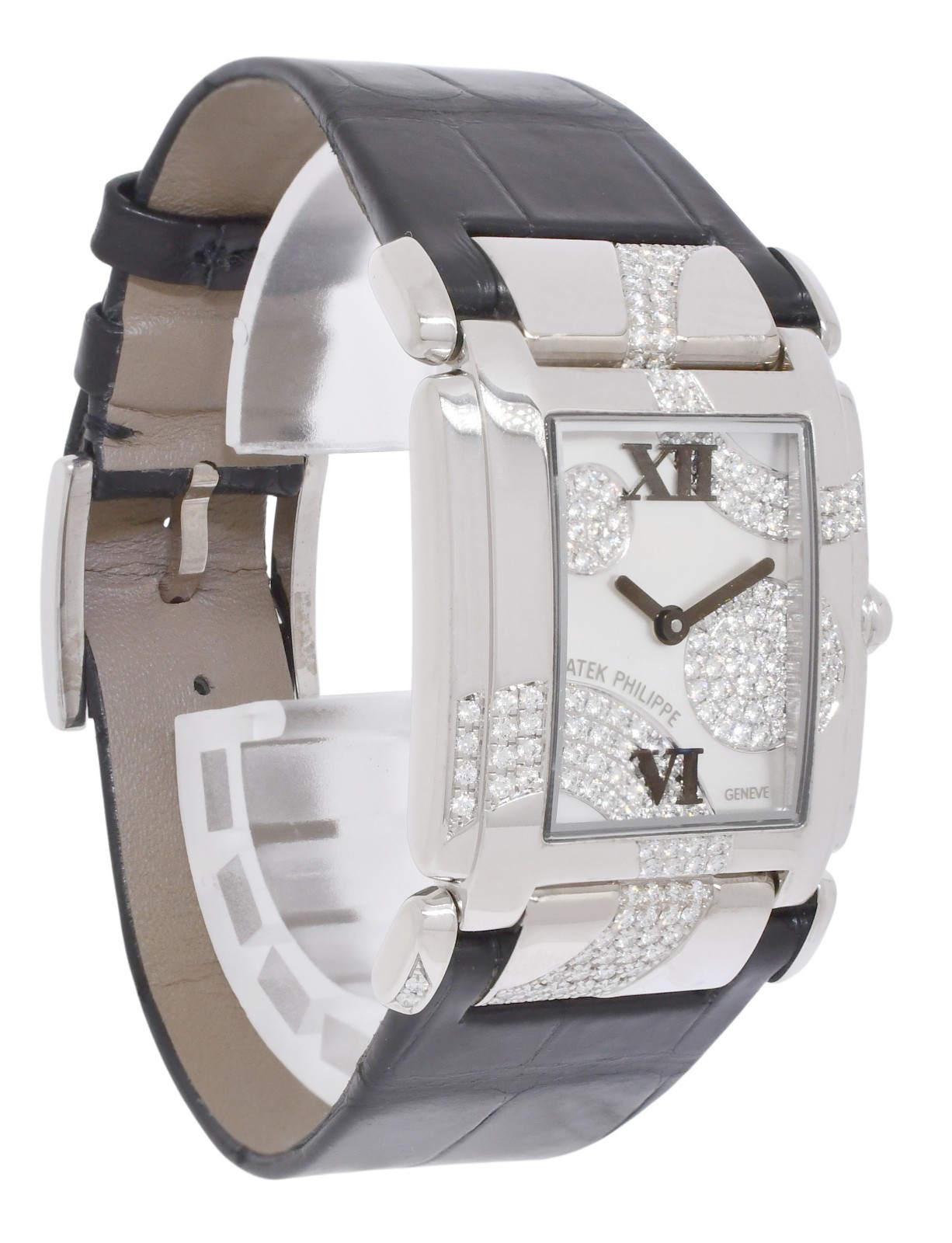 Patek Philippe Twenty~4 4914 White Gold & Diamond Ladies Quartz Watch 24 4914G