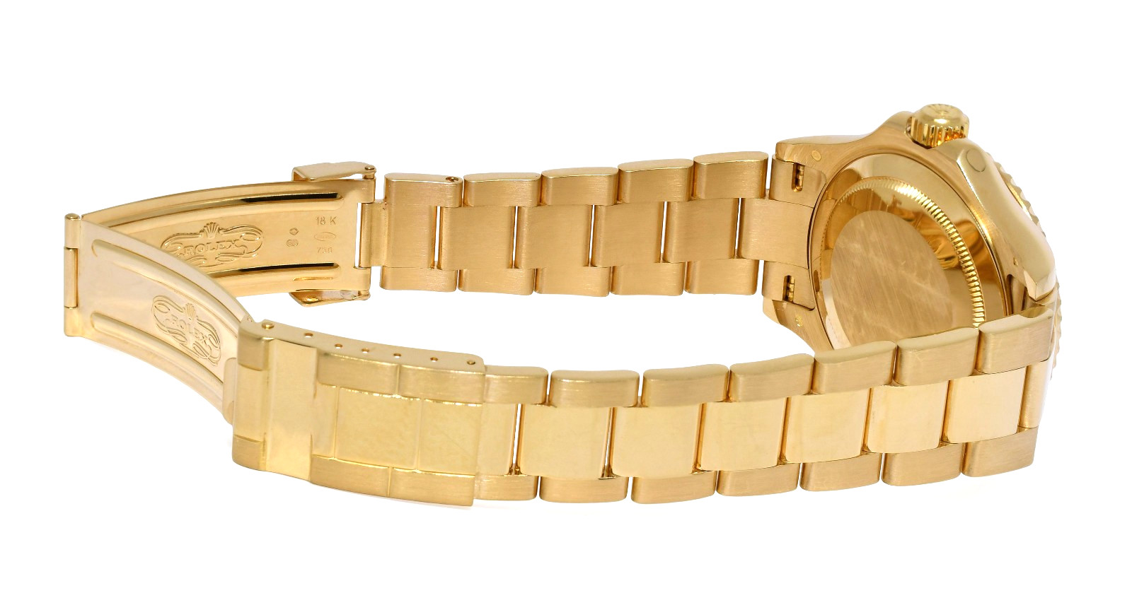 Rolex Yacht-Master 18k Yellow Gold MOP Sapphire/Diamond 40mm Watch V 16628 Rolex Yacht-Master 18k Yellow Gold MOP Sapphire/Diamond 40mm Watch V 16628
