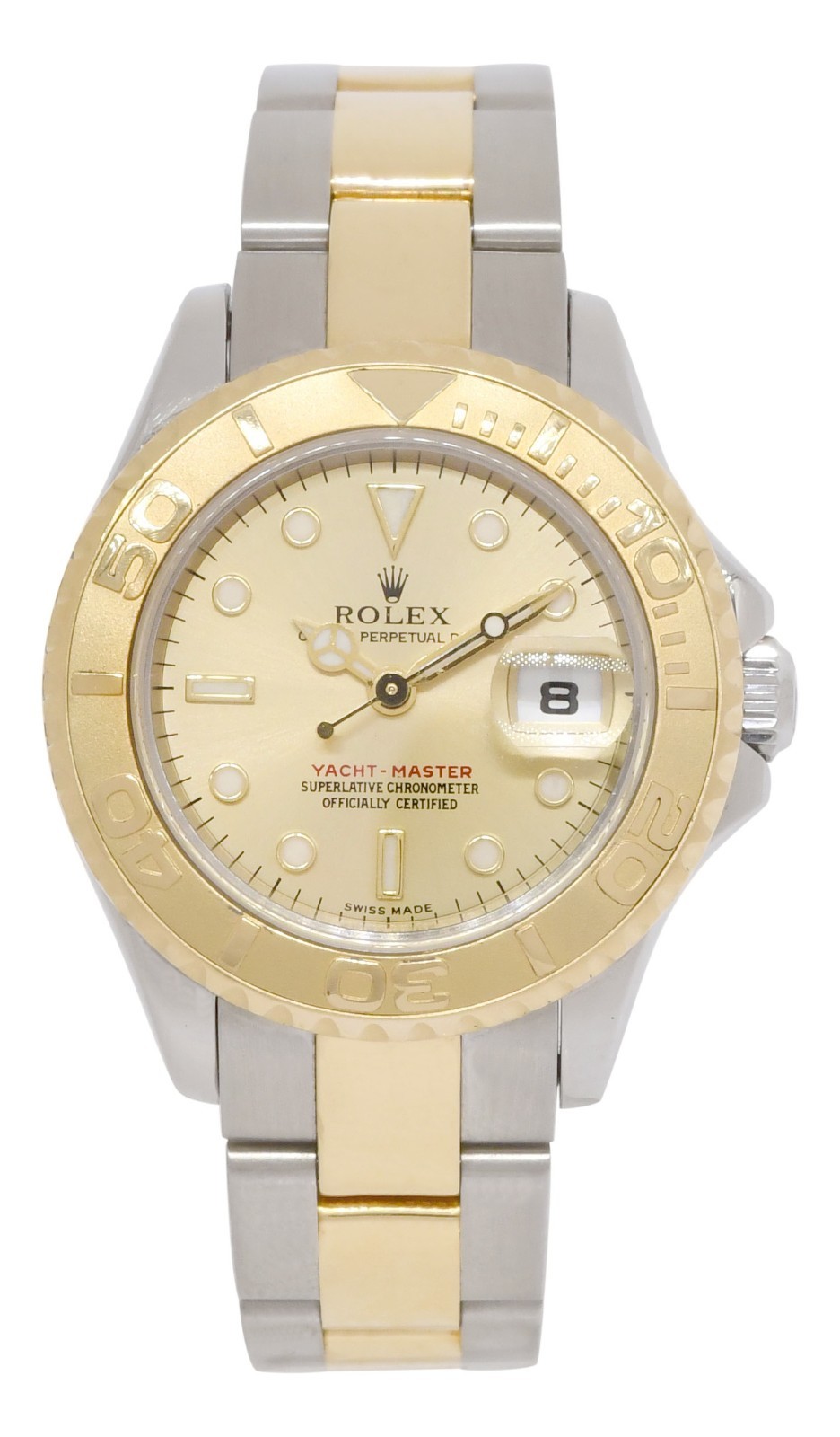 Rolex Yacht-Master 18k Yellow Gold/Steel Champagne Ladies 29mm Watch K 169623 Rolex Yacht-Master 18k Yellow Gold/Steel Champagne Ladies 29mm Watch K 169623