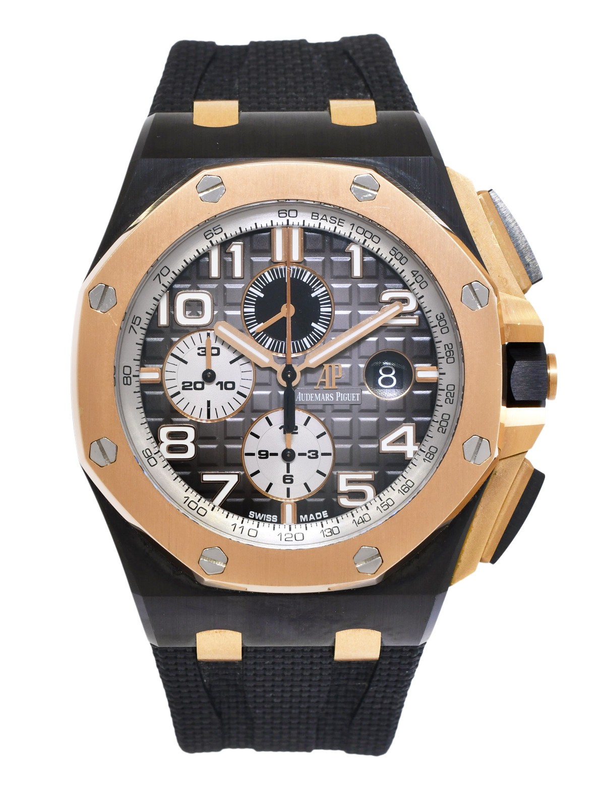 Audemars Piguet Royal Oak Offshore Ceramic/Rose Gold Smoke Gray 44 Watch 26405NR Audemars Piguet Royal Oak Offshore Ceramic/Rose Gold Smoke Gray 44 Watch 26405NR