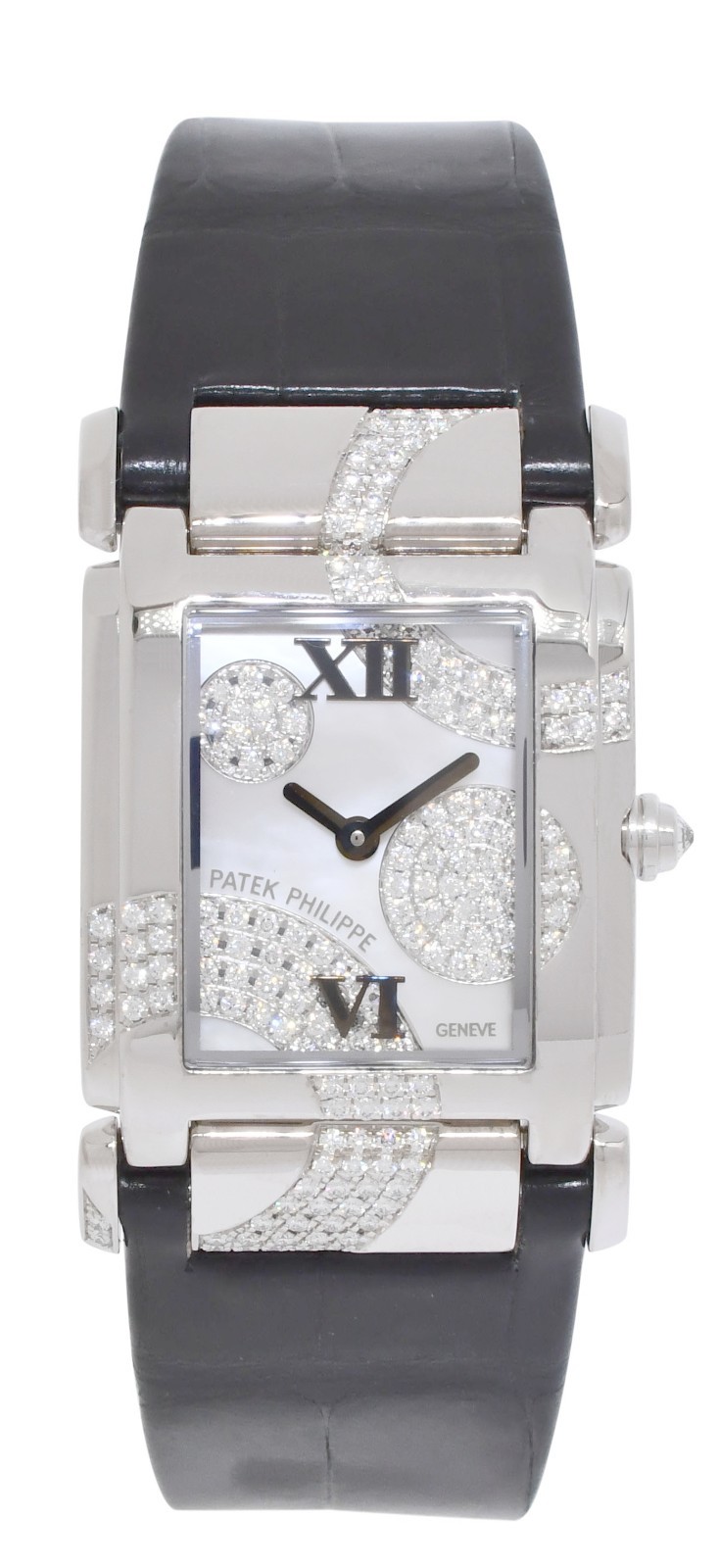 Patek Philippe Twenty~4 4914 White Gold & Diamond Ladies Quartz Watch 24 4914G