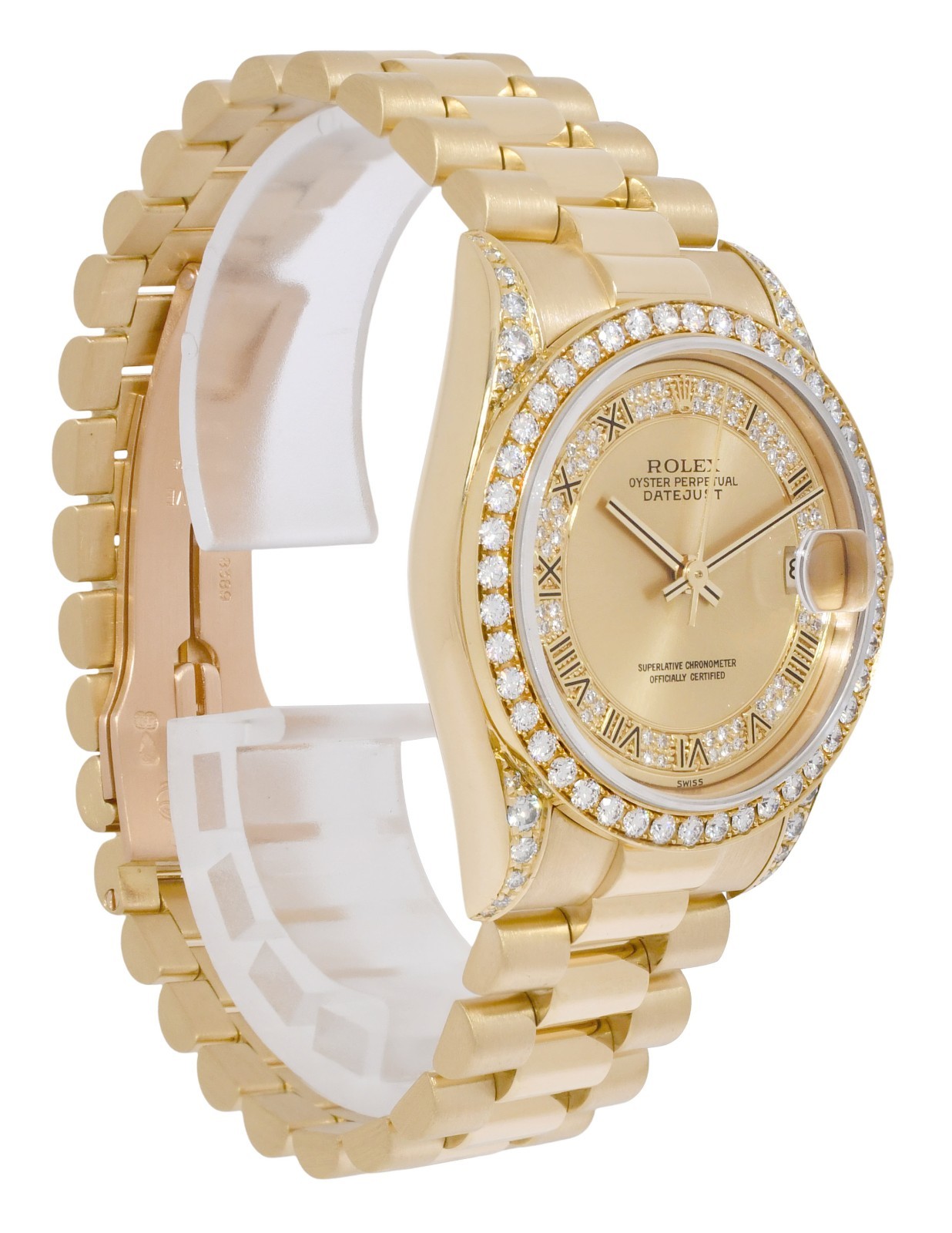 Rolex Datejust President Yellow Gold Diamond Dial/Bezel/Lugs 31mm Watch N 68238 Rolex Datejust President Yellow Gold Diamond Dial/Bezel/Lugs 31mm Watch N 68238