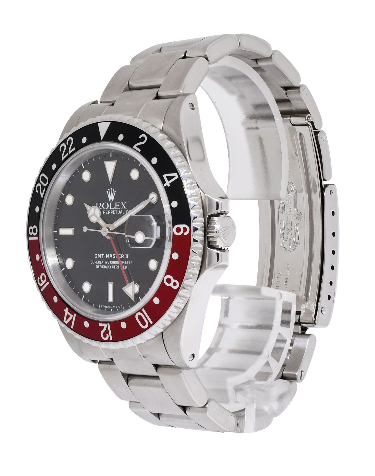 Rolex GMT-Master II Steel Black/Red Coke Bezel Mens 40mm Watch N 16710 Rolex GMT-Master II Steel Black/Red Coke Bezel Mens 40mm Watch N 16710
