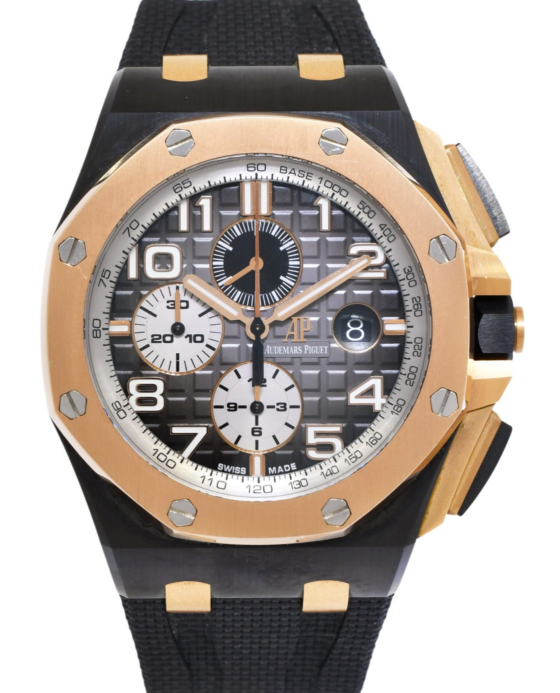Audemars Piguet Royal Oak Offshore Ceramic/Rose Gold Smoke Gray 44 Watch 26405NR Audemars Piguet Royal Oak Offshore Ceramic/Rose Gold Smoke Gray 44 Watch 26405NR