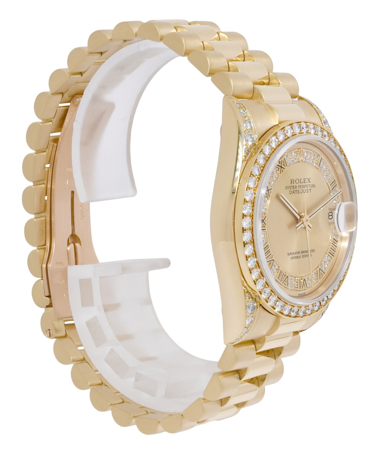 Rolex Datejust President Yellow Gold Diamond Dial/Bezel/Lugs 31mm Watch N 68238 Rolex Datejust President Yellow Gold Diamond Dial/Bezel/Lugs 31mm Watch N 68238