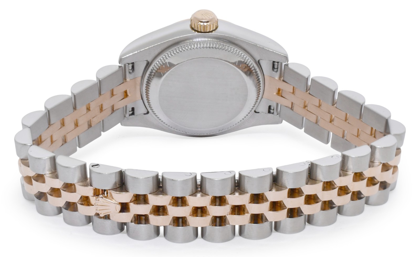 Rolex Datejust 18k Rose Gold/Steel Silver Diamond Dial 26mm Watch D 179171 Rolex Datejust 18k Rose Gold/Steel Silver Diamond Dial 26mm Watch D 179171