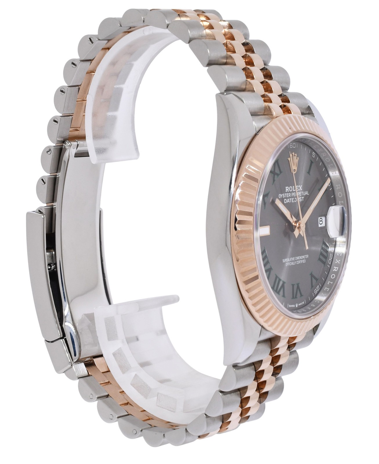 Rolex Datejust 41 Rose Gold/Steel Wimbledon Gray Jubilee Watch B/P '24 126331 Rolex Datejust 41 Rose Gold/Steel Wimbledon Gray Jubilee Watch B/P '24 126331