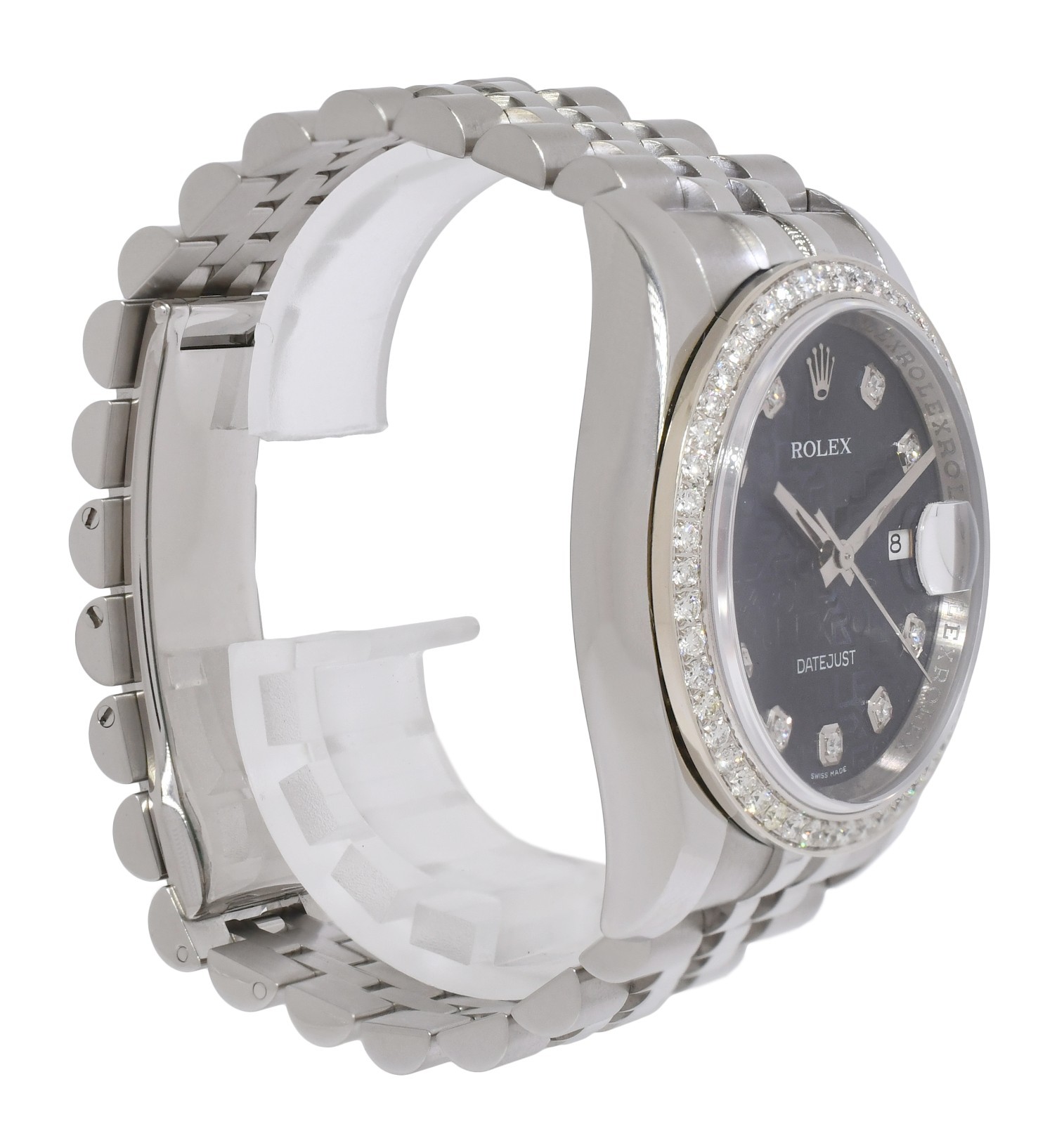 Rolex Datejust Steel Blue Jubilee Diamond Dial/Bezel 36mm Watch Z 116200 Rolex Datejust Steel Blue Jubilee Diamond Dial/Bezel 36mm Watch Z 116200