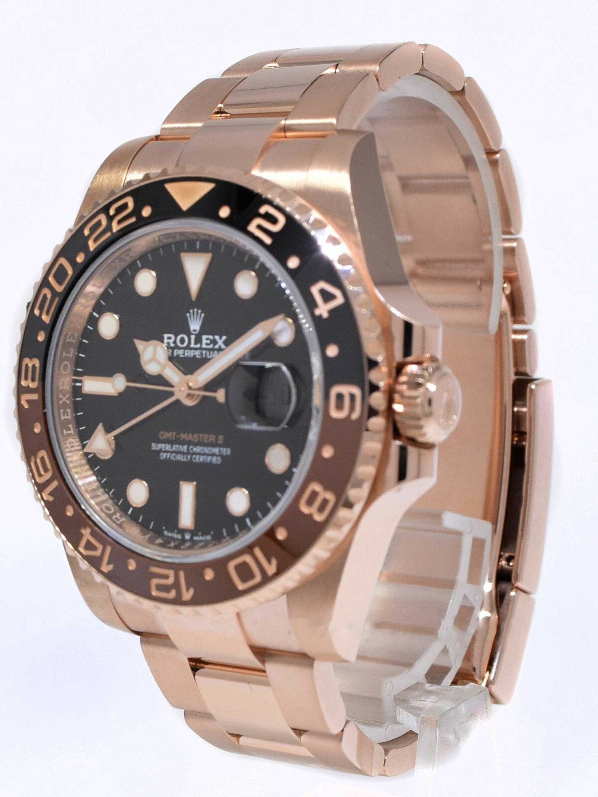 Rolex GMT-Master II 18k Rose Gold "Root Beer" Ceramic Bezel Watch B/P '26 126715 Rolex GMT-Master II 18k Rose Gold "Root Beer" Ceramic Bezel Watch B/P '26 126715