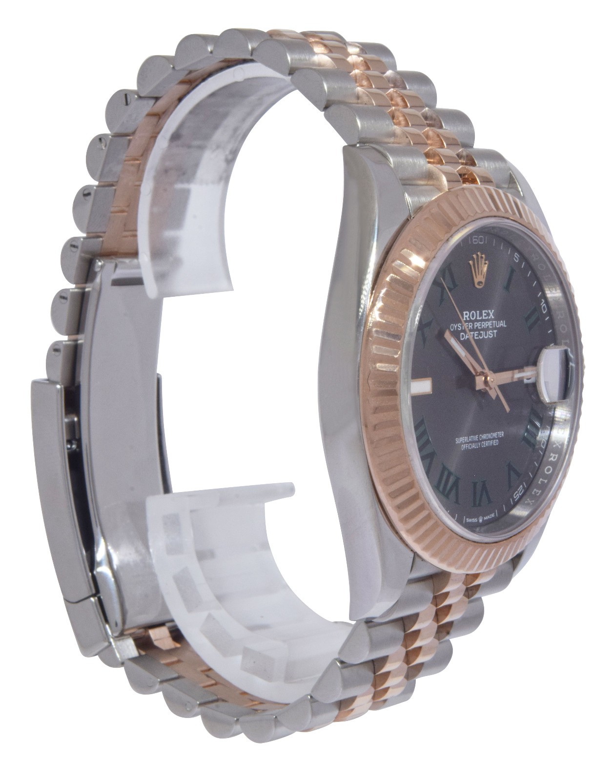Rolex Datejust 41 Rose Gold/Steel Wimbledon Gray Jubilee Watch B/P '23 126331 Rolex Datejust 41 Rose Gold/Steel Wimbledon Gray Jubilee Watch B/P '23 126331