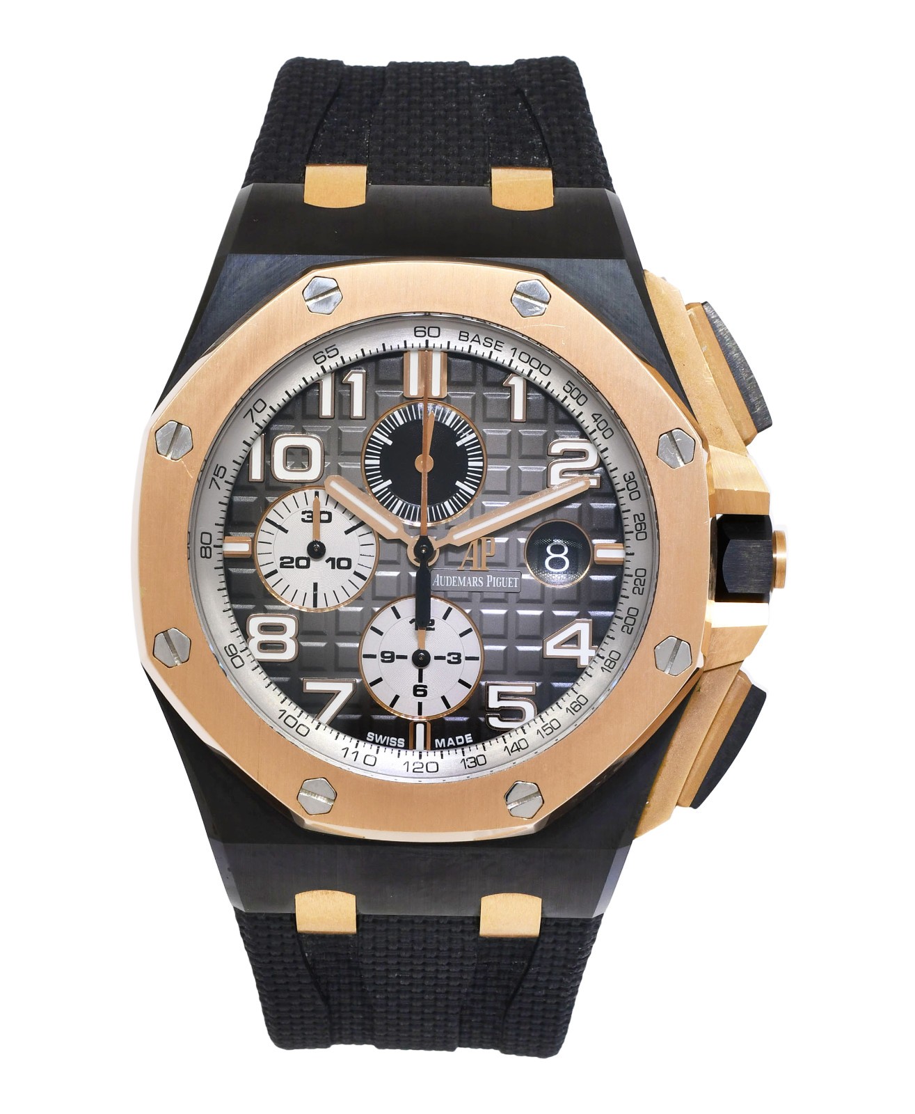 Audemars Piguet Royal Oak Offshore Ceramic/Rose Gold Smoke Gray 44 Watch 26405NR Audemars Piguet Royal Oak Offshore Ceramic/Rose Gold Smoke Gray 44 Watch 26405NR